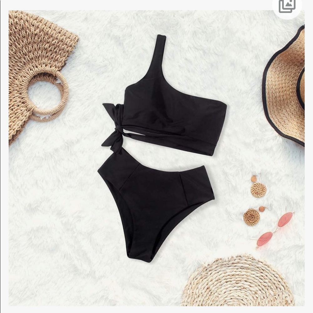 One shoulder two piece bikini, XL